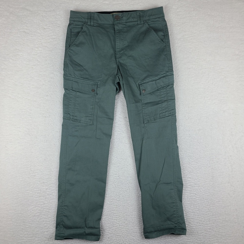 Democracy Straight Leg Cargo Jeans in Dusty Green